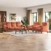 Ronan 1 Seater Fabric Sofa In Rust Colour
