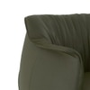 Odette Lounge Chair In Army Green Leather