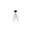 Albert Black Cotton Shade Floor Lamp