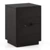Zephyr Solid Wood Bedside Table in American Walnut Finish