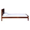 Rangrez Sheesham Wood King Size Non Storage Bed in Honey Oak Finish