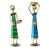 Desert Art Metal Handpainted Lady Doll Showpiece Set of 2