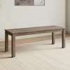 Atlas Solid Wood Bench In Danish Walnut Finish