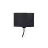 Seaver Black Cotton Shade Floor Lamp