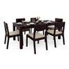 Arabia Xl Storage - Kerry 6 Seater Dining Table Set (Colour- Wheat Brown , Finish- Mahogany)