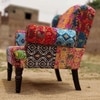 Desi Banjara 1 Seater Fabric Sofa in Multicolour