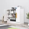 Hexa Engineered Wood Bookshelf in Frosty White Colour
