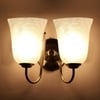 Devansh Steel Electric Wall Light in Steel Colour with White Shade Count of 2 Lights