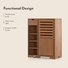 Madden Shoe Cabinet Finish Amber Walnut