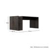 Hexa Engineered Wood Coffee Table In Flower Wenge