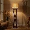 Remy Beige Jute Floor Lamp with Beige Jute Base