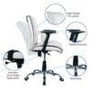 Teaauras High Back Executive Chair in White Colour