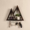 Pharoah Wooden Wall Shelf Organiser With Key Holders