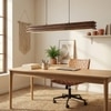 Artline 48 Brown Solid Wood Single Hanging Light