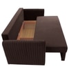 Melano 3 Seater Pull Out Sofa cum Bed  in Brown Colour