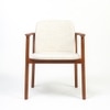 Mantis Solid Wood Dining Chair in Brown Colour