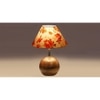 Multicolor cotton with Natural Wood Table Lamp -2