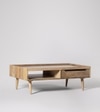 Wulk Solid Wood Coffee Table In  Natural Finish