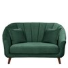 Nilo Velvet 2 Seater Sofa in Green Colour