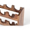 Kassel Sheesham Wood Wine Rack for 12 Bottles in Teak Finish