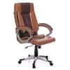 Adiko High Back Executive Chair In Brown Tan