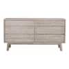 Scandinavian Madrid Dresser Natural Wood Finish