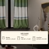 Stoa Paris Satin Window Curtain, 70% Blackout Curtains,   Privacy Lining, Pack of 2, Versailles - Majestic Meadow With Back Lining