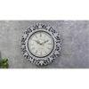 Scott White Engineered Wood Round Wall Clock