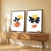 The Castle Decor Boho Abstract Botanical Wall Art Set of 2 Design 4 11x17 Inch