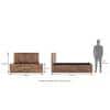 Almaya Solid Wood King Size Hydraulic Storage Bed In Teak Finish