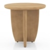 Kaya Solid Wood Side Table in Oak Finish