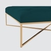 Ema Ottoman in Peacock Green Colour