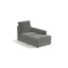 Apollo Compact Sofa (Colour : Ash Grey Velvet, Cushion : Hard, Back Type : High Back, Seating Capacity : Right Aligned 2 Seater + Right Aligned Chaise)