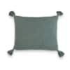 Moss Knit Wreath Green Decorative Cushion Cover 16 x 16 Inches