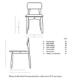 Rota Solid Wood Dining Chair in Natural Finish