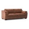 Trissino 3 Seater Luxury Italian Leather Sofa In Cognac
