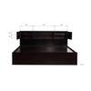 Horae Solid Wood Queen Size Drawer Storage Bed In Melamine Finish
