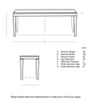 Jorn Solid Wood Bench in Grey Finish
