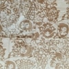 Off White & Light Coffee  Color Floral 400 TC Cotton Flat Super King Bed Size Bedsheet With 2 Pilllow Covers  Threads