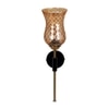 Devansh Metal Electric Wall Light in black Colour with Lavender Shade Count of 1 Light