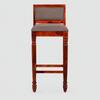 Shaurya Sheesham Wood Bar Chair in Honey Oak Finish