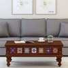 Sheesham Wood Large Coffee Table In Provincial Teak Finish