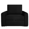 Clevam  Pull Out Sofa cum Bed  in Black Colour