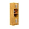 Hexa Red Crockery Unit Multipurpose Wooden Storage Cabinet in Giant Wood Colour