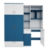Workrobe Study Table Blue And Frosty White