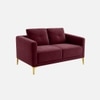 Arab Velvet 2 Seater Sofa Maroon Color