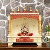 D'Dass Sheesham and Mdf Wooden Home Temple For Pooja Mandir For Home