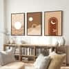 The Castle Decor Boho Abstract Botanical Wall Art Set of 3 Design 8 11x17 Inch
