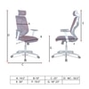 Wiweangs High Back Ergonomic Chair in Brown Colour