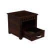 Prashiv Solid Wood Bedside Table in Walnut Finish
